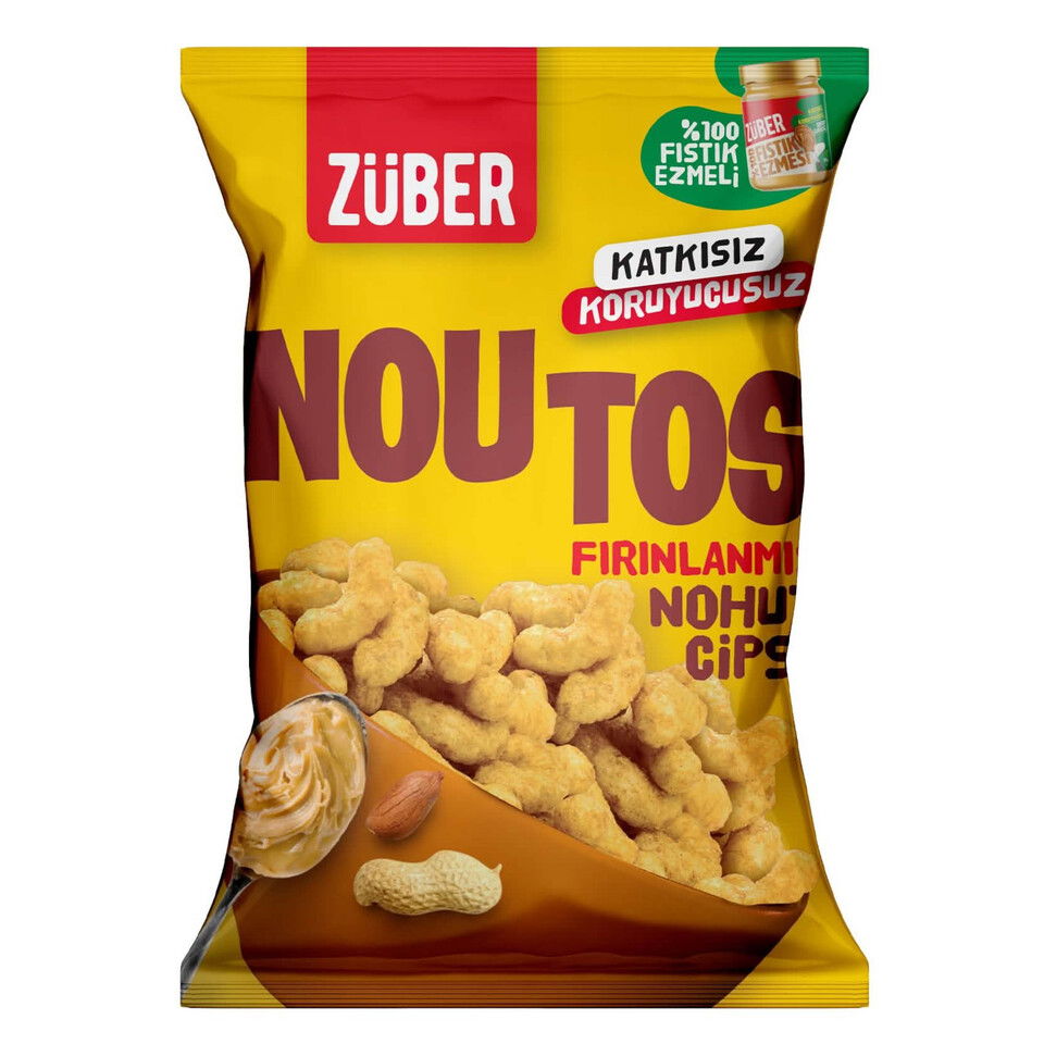ZÜBER NOUTOS CİPS 55GR. %100 FISTIK EZMELİ