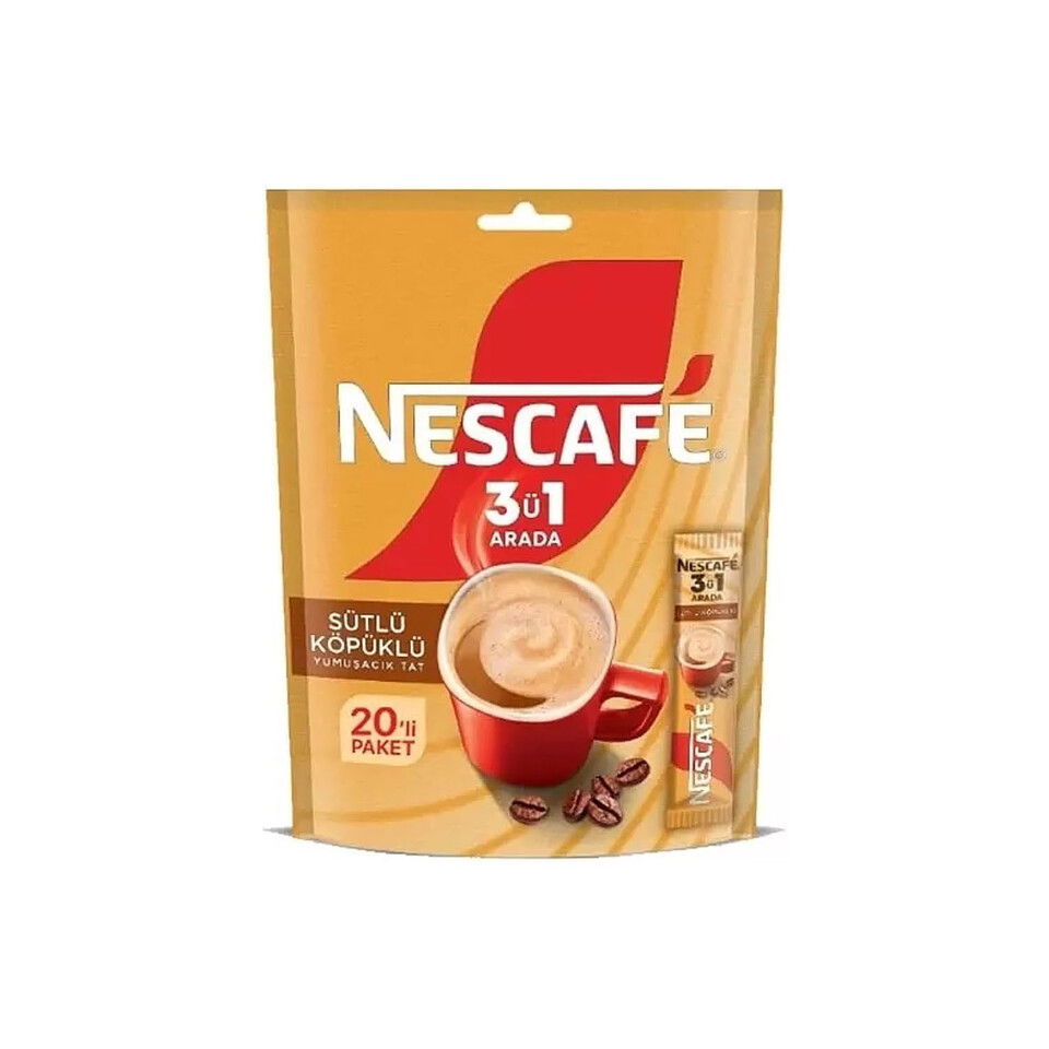 NESCAFE STİCK KAHVE 20*Lİ 3IN 1 ARADA S.KÖPÜKLÜ