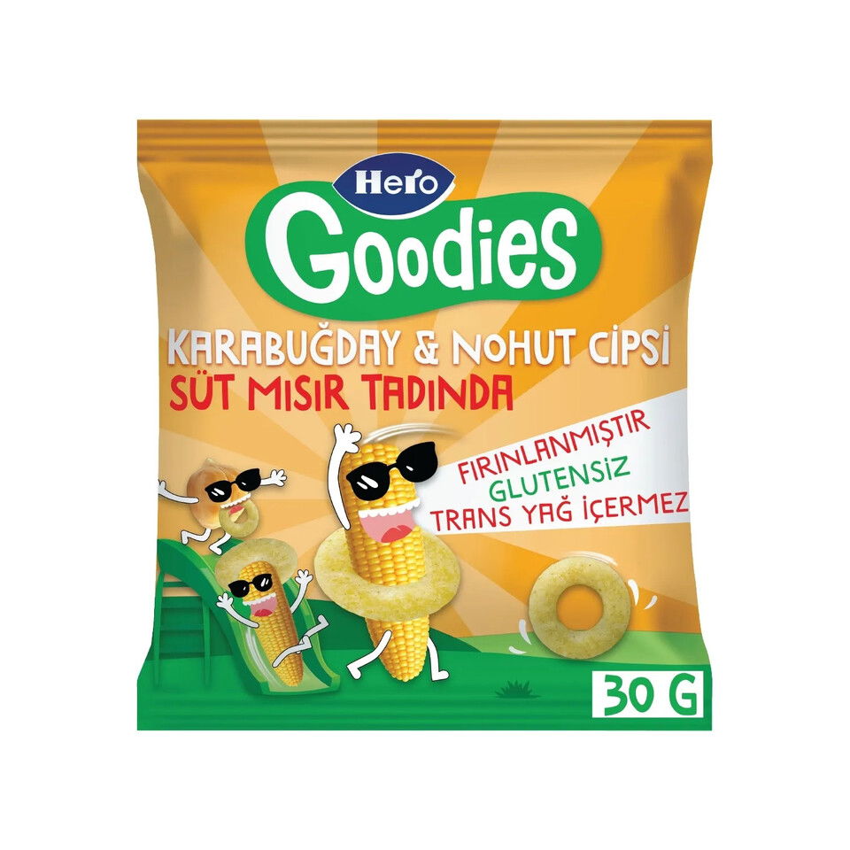 HERO GOODİES 30 GR CİPS- SÜT MISIR
