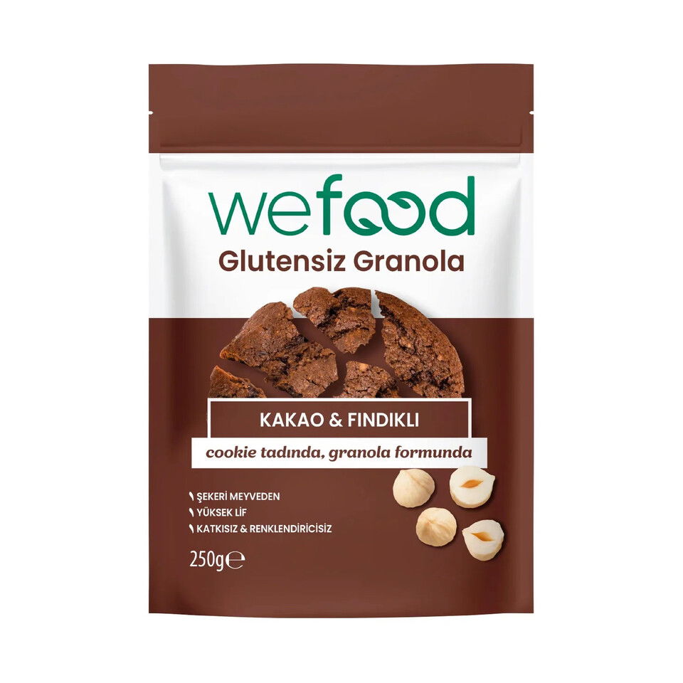 WEFOOD GLUTENSIZ GRANOLA 250GR-KAKAO&FINDIK