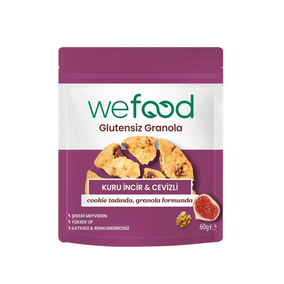 WEFOOD GLUTENSIZ GRANOLA 60GR-KURU İNCİR&CEVİZ