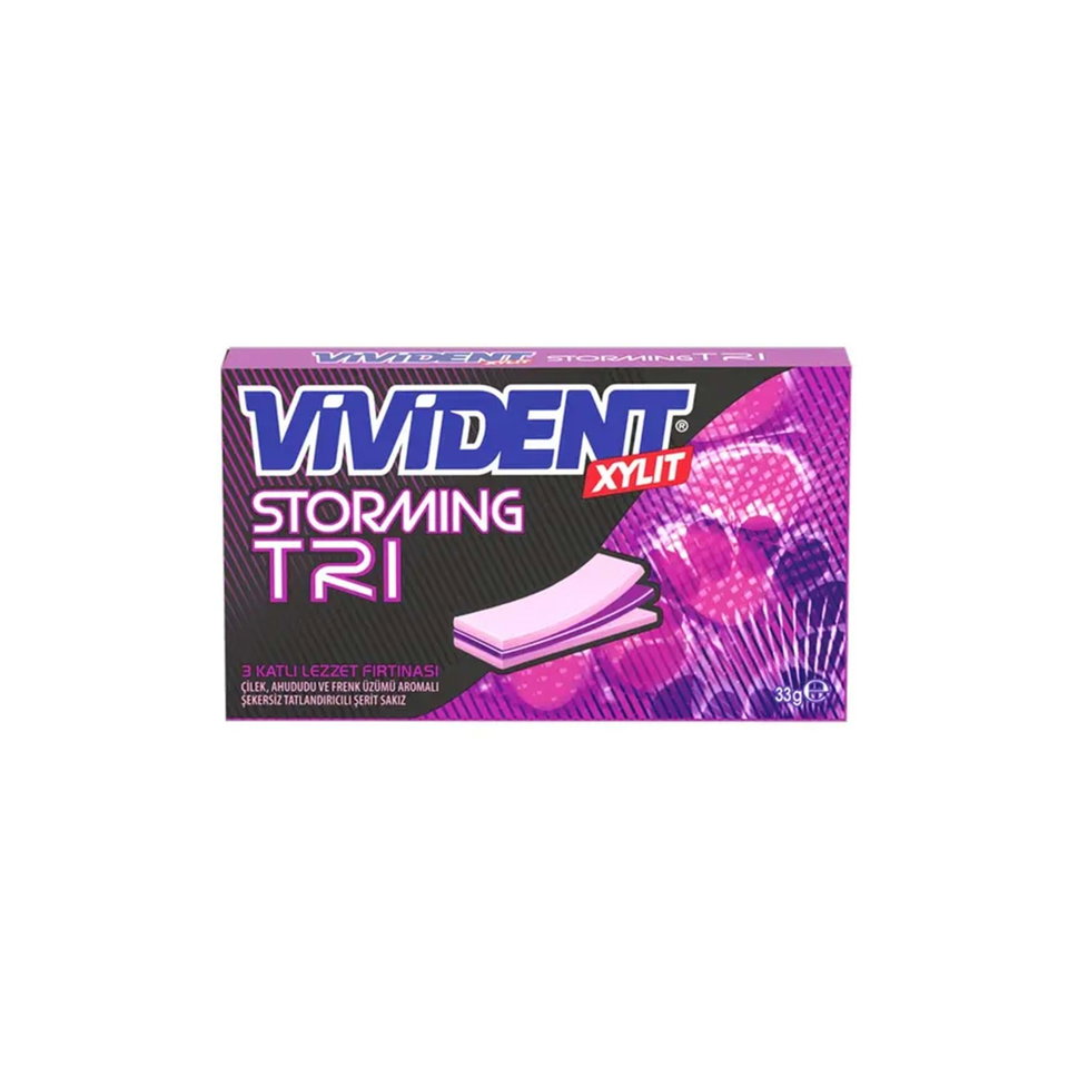 VİVİDENT SAKIZ 33 GR. - ORMAN MEYVELİ (CÜZDAN)