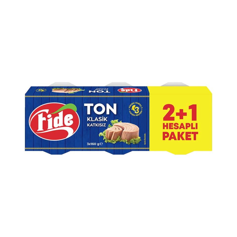 FİDE TON  BALIĞI 3*160 GR.-BÜTÜN DİLİM