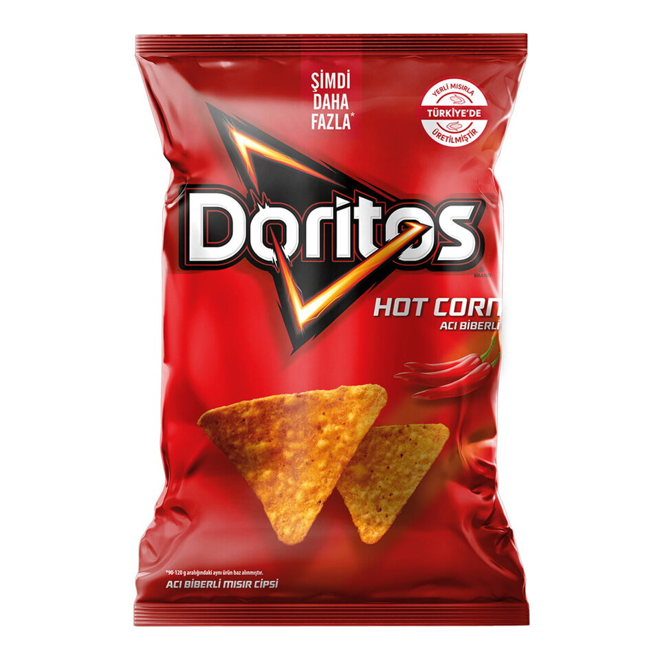 DORİTOS CİPS 130 GR-HOT CORN (SÜPER BOY)
