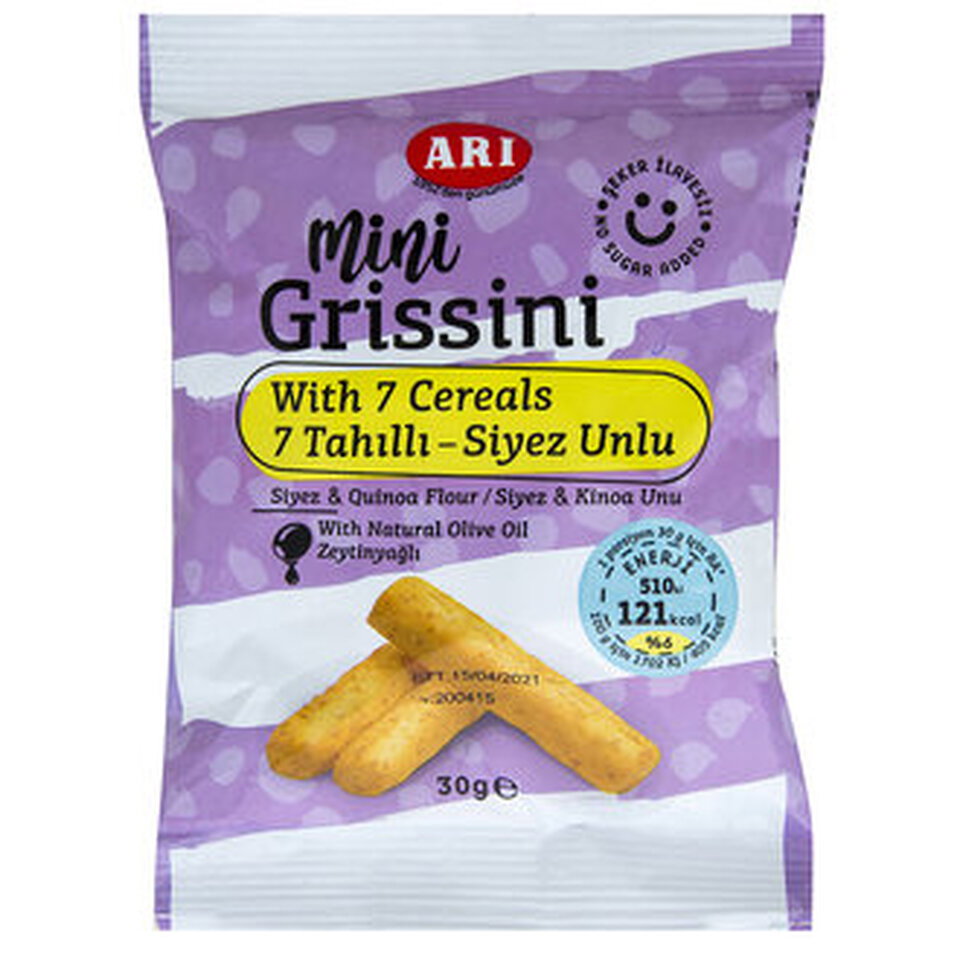 ARI MİNİ GRİSSİNİ  30 GR 7 TAHILLI