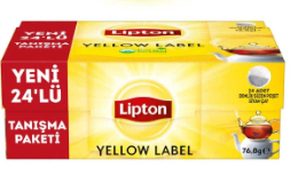 LİPTON DEMLİK POŞET ÇAY 24*LÜ 76,8GR-YELLOW LABEL