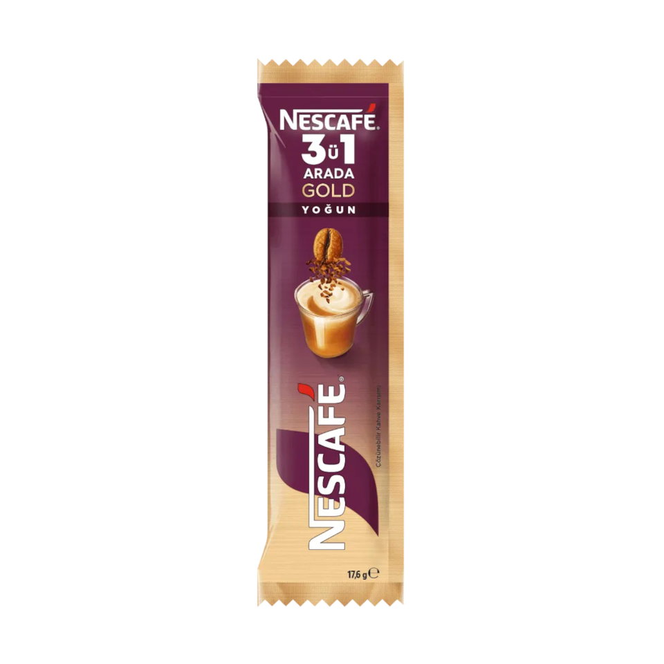 NESCAFE STİCK KAHVE 17,5 GR-3 IN 1 GOLD YOĞUN İÇİM