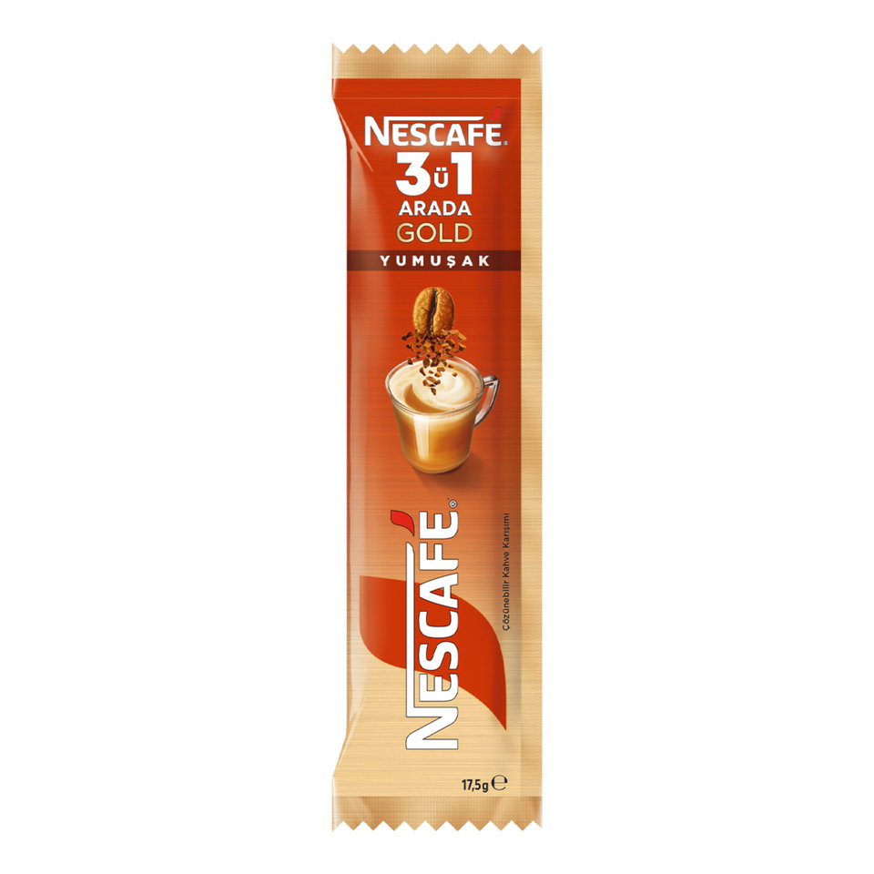 NESCAFE STİCK KAHVE 17,5 GR-3 IN 1 GOLD YUMUŞAK İÇ