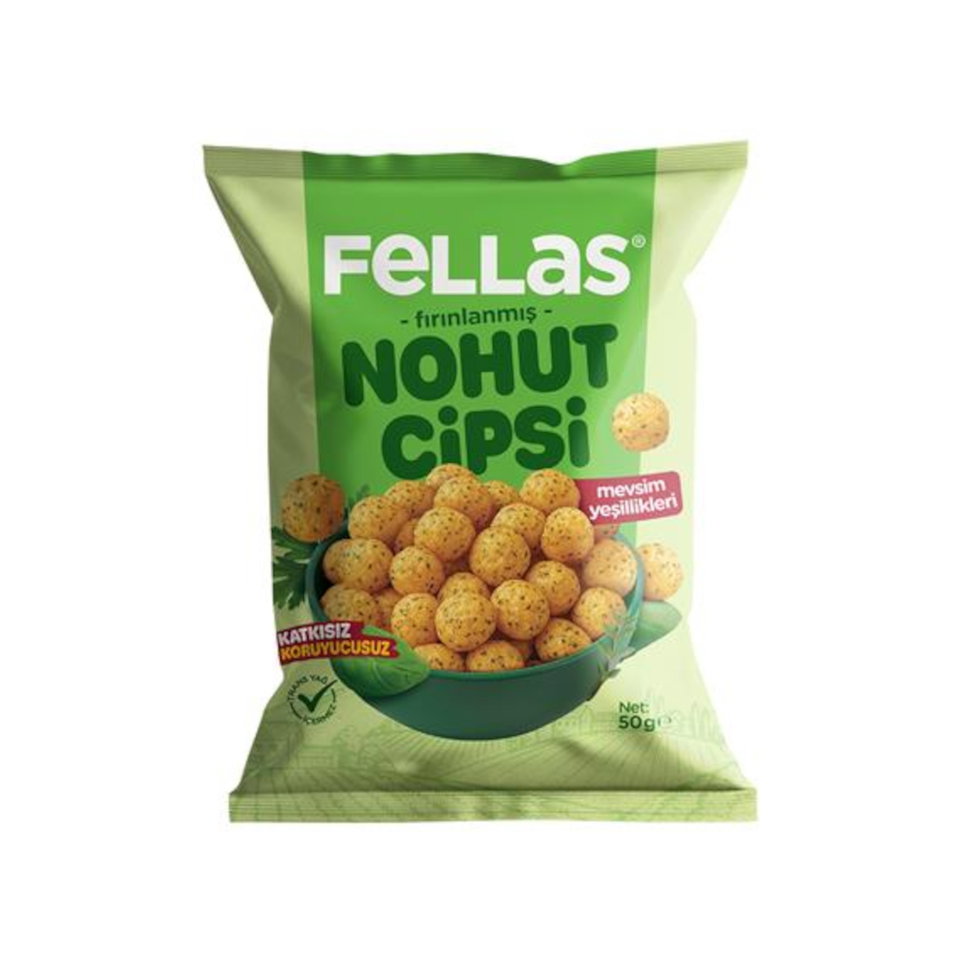 FELLAS NOHUT CİPSİ 50GR-MEVSİM YEŞİLLERİ