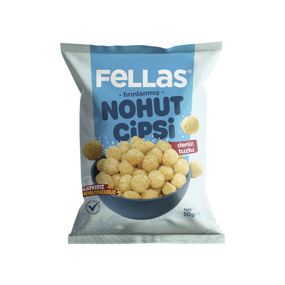 FELLAS NOHUT CİPSİ 50GR- DENİZ TUZLU