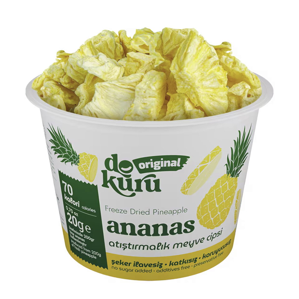 DOKURU ANANAS 20GR ATIŞTIRMALIK MEYVE CİPS