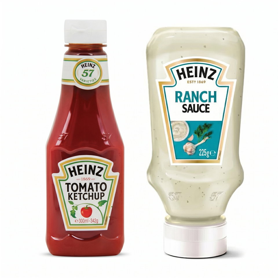 HEİNZ KETÇAP 342GR&RANCH SOS 225GR