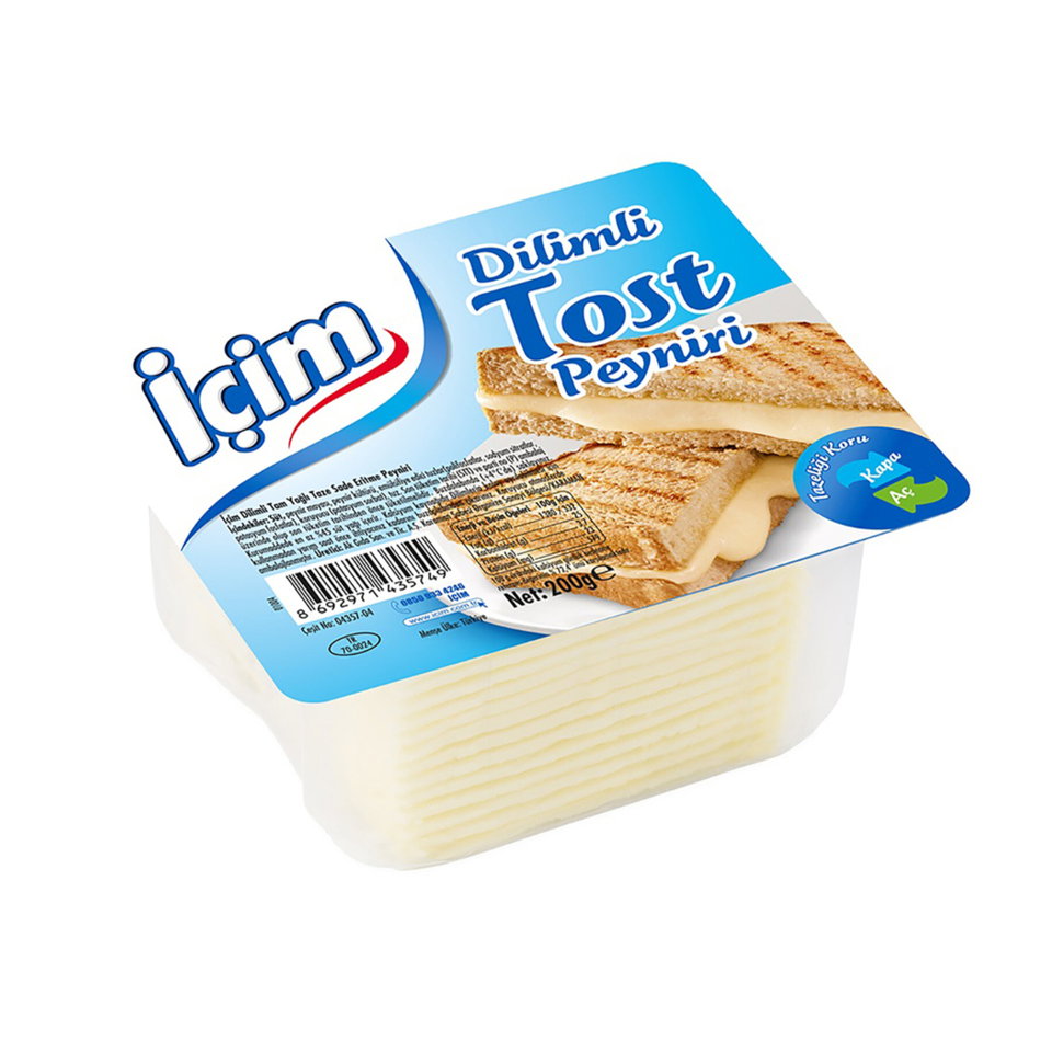 İÇİM DİLİMLİ TOST PEYNİR 200GR.