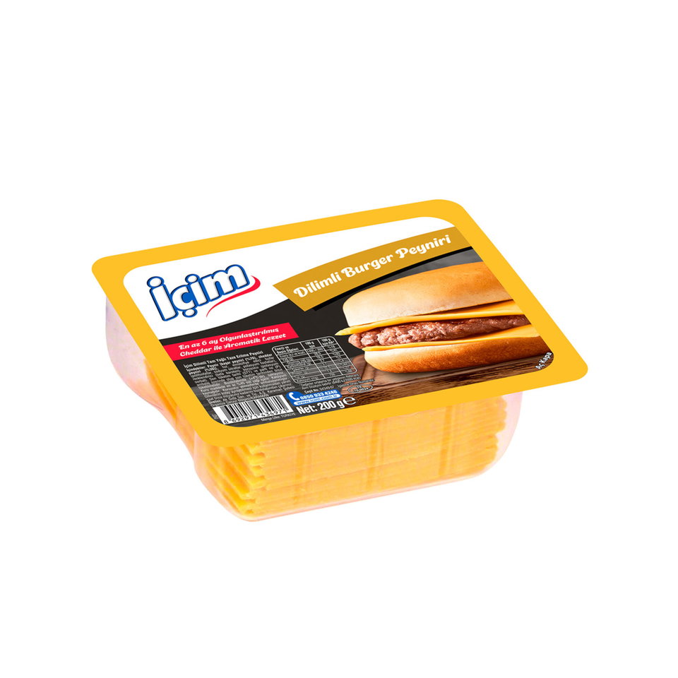 İÇİM DİLİMLİ BURGER PEYNİR 200GR.