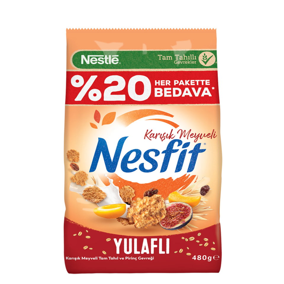 NESFİT KARIŞIK MEYVELER 480 GR %20 BEDAVA