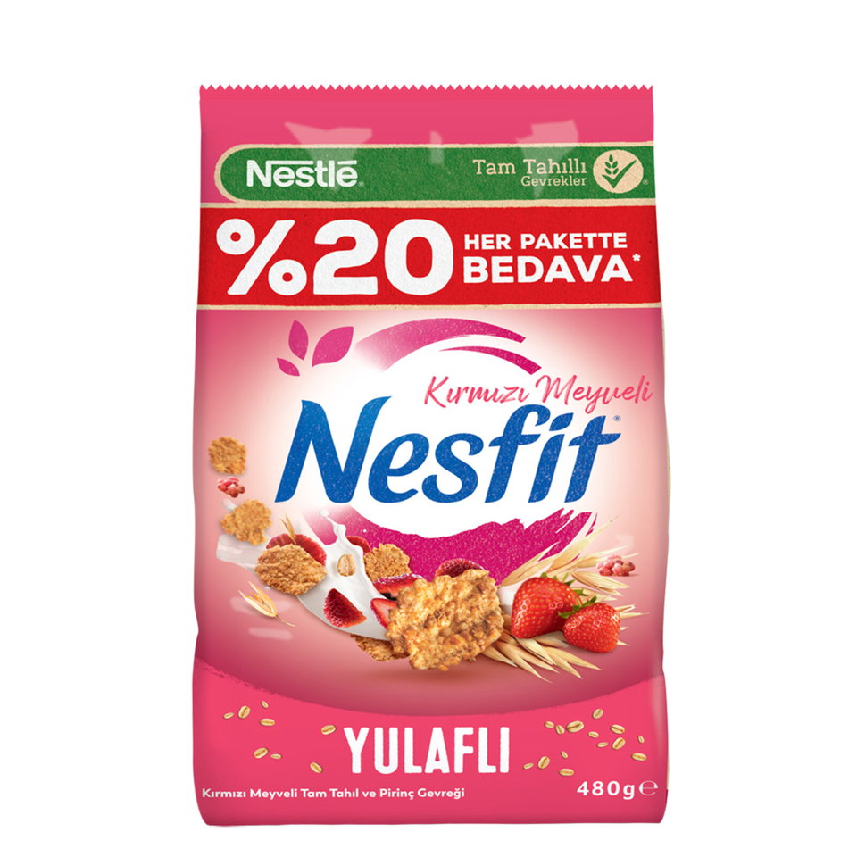 NESFİT KIRMIZI MEYVELER 480 GR %20 BEDAVA