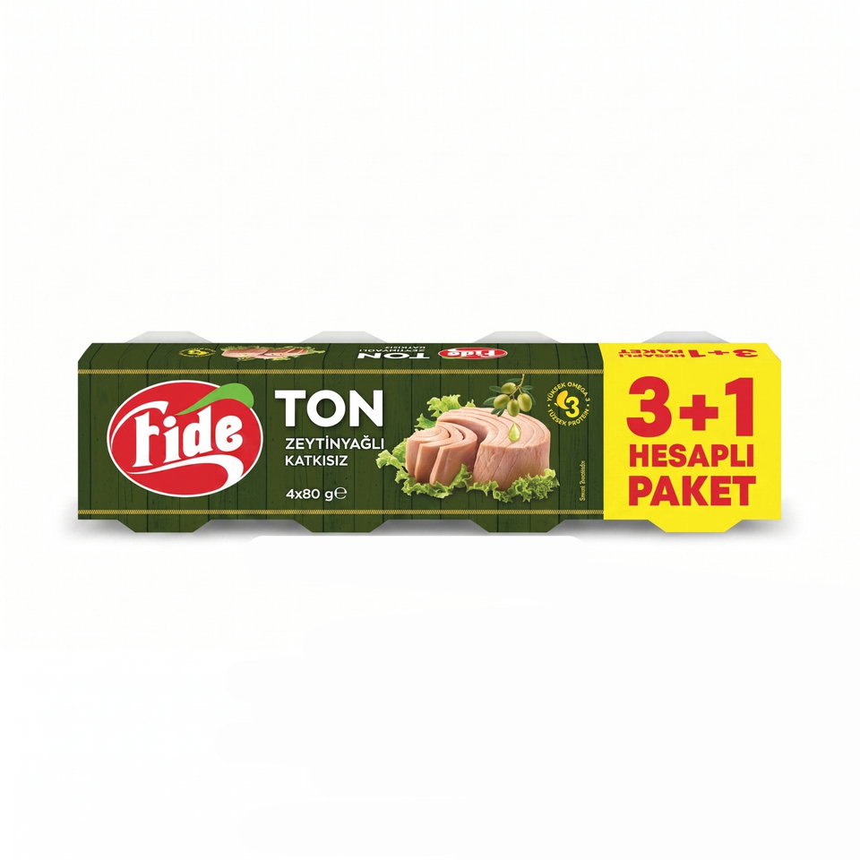 FİDE TON  BALIĞI 4*80 GR.-Z.YAĞ