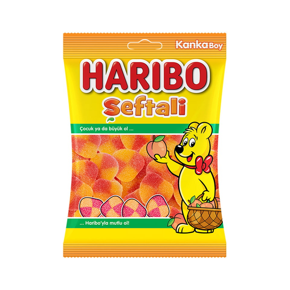 HARİBO PEACHES  ŞEKER 70 GR.- ŞEFTALİ
