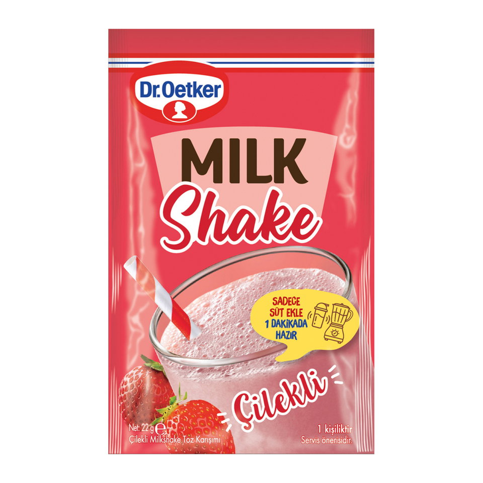 DR.OETKER MILKSHAKE ÇİLEKLİ 3X22GR