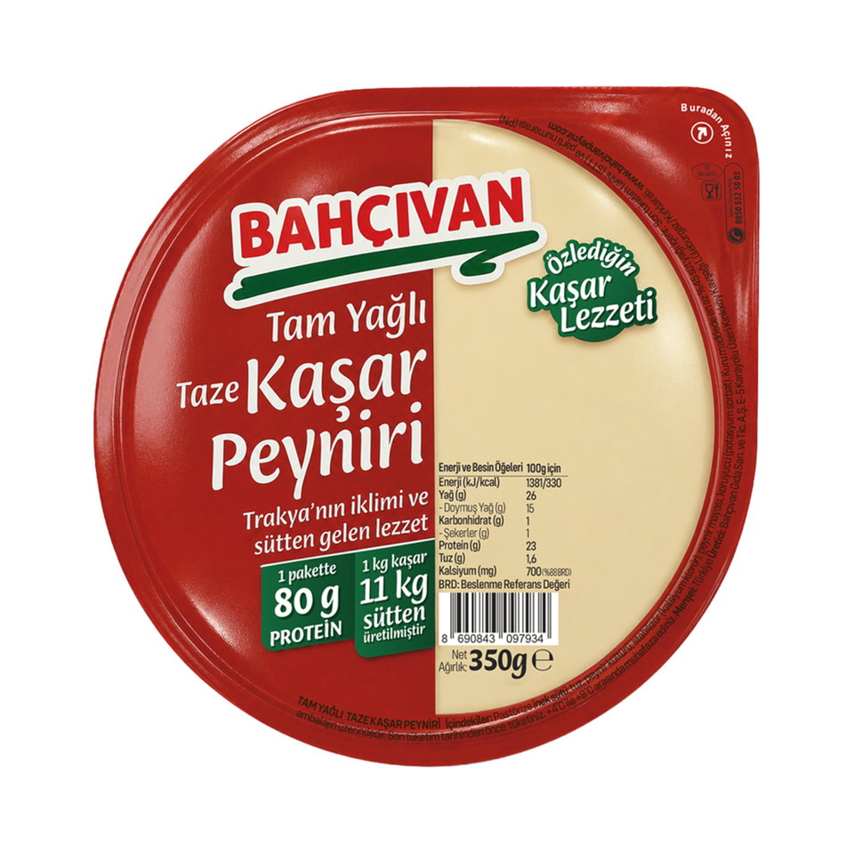 BAHÇIVAN KAŞAR 350 GR