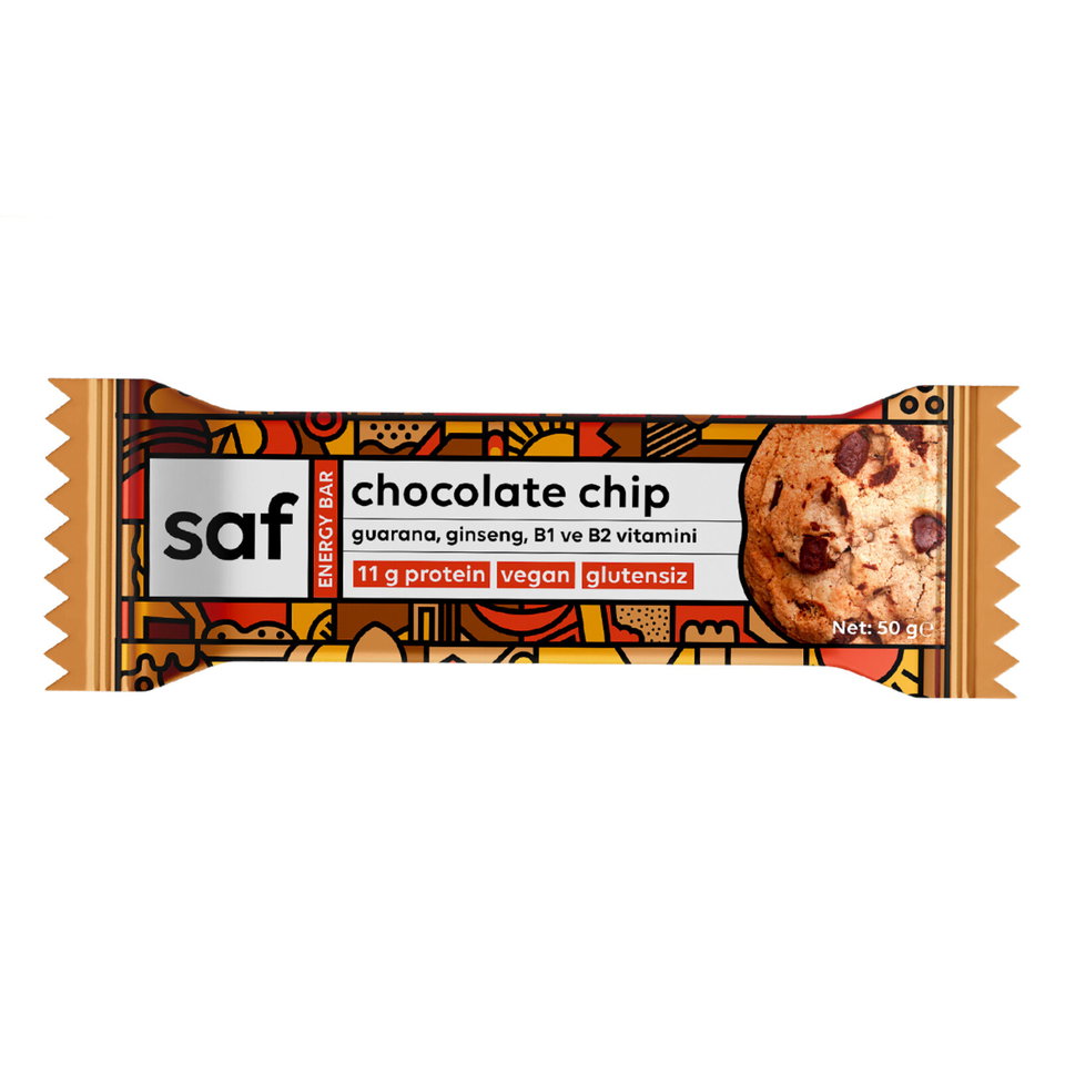 SAF CHOCOLATE CHİP ENERGY BAR 50GR
