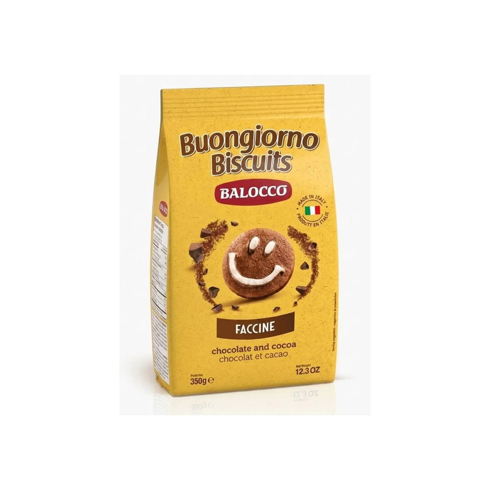 BALOCCO FACCİNE ÇİKOLATALI&KAKAOLU BİSKUVİ 350GR