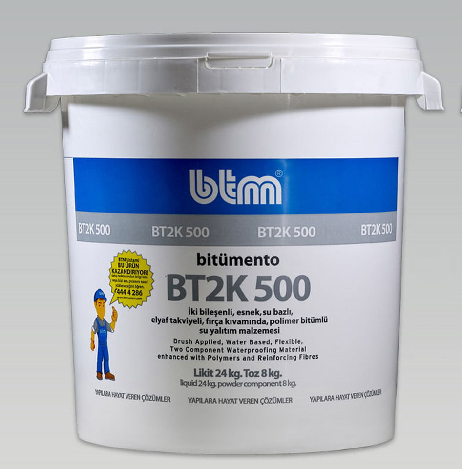 Btm BT 2K 500 Bitüm Kauçuk Esaslı Sürme Yalıtım 32 kg 