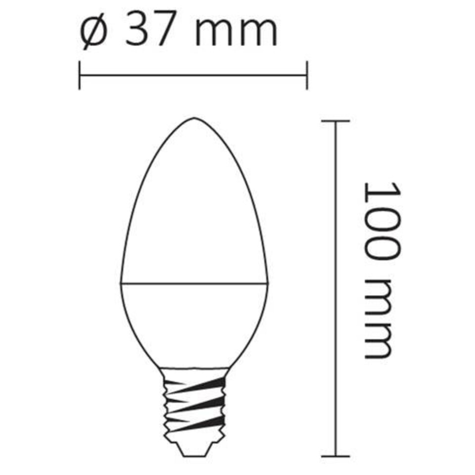 Ack Led Ampul 7w 3000k 650lm E14 (100ad)