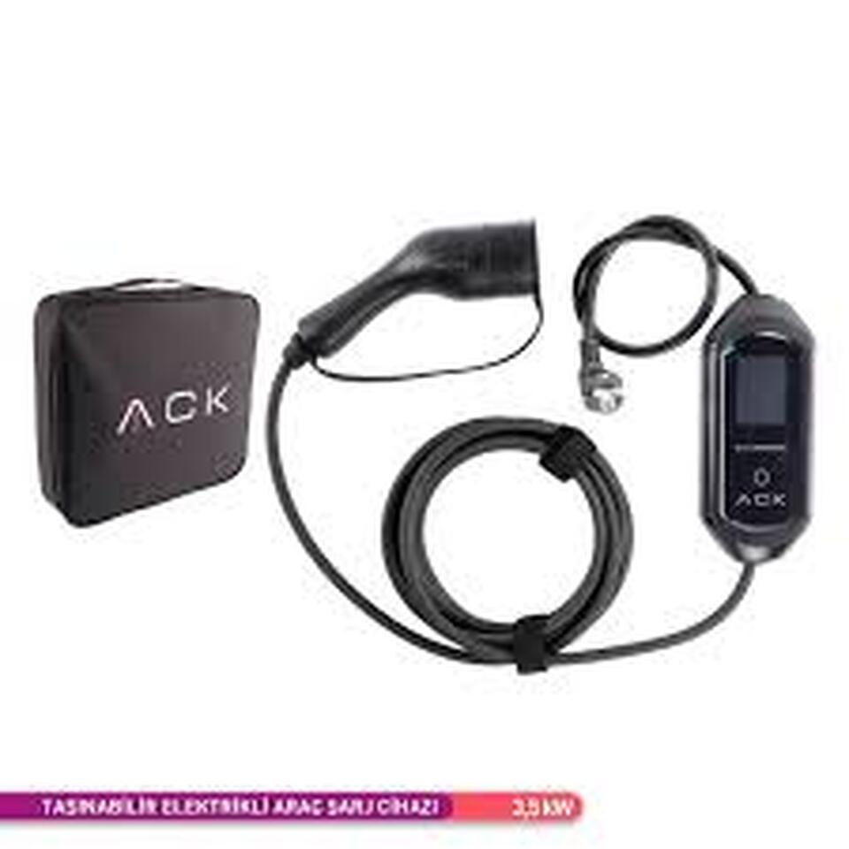 Araç Şarj İstasyonu 3p 3.5kw Dc 16a Ip65 220v T2 Prizli Ev Tipi 5mt  Kablolu