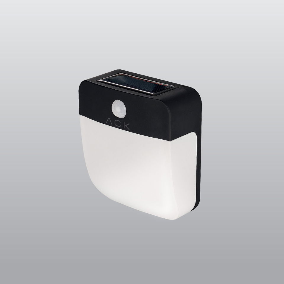 Ack Solar Duvar Led Armatür Sensörlü Fotoselli 140x54x123mm 800Lm
