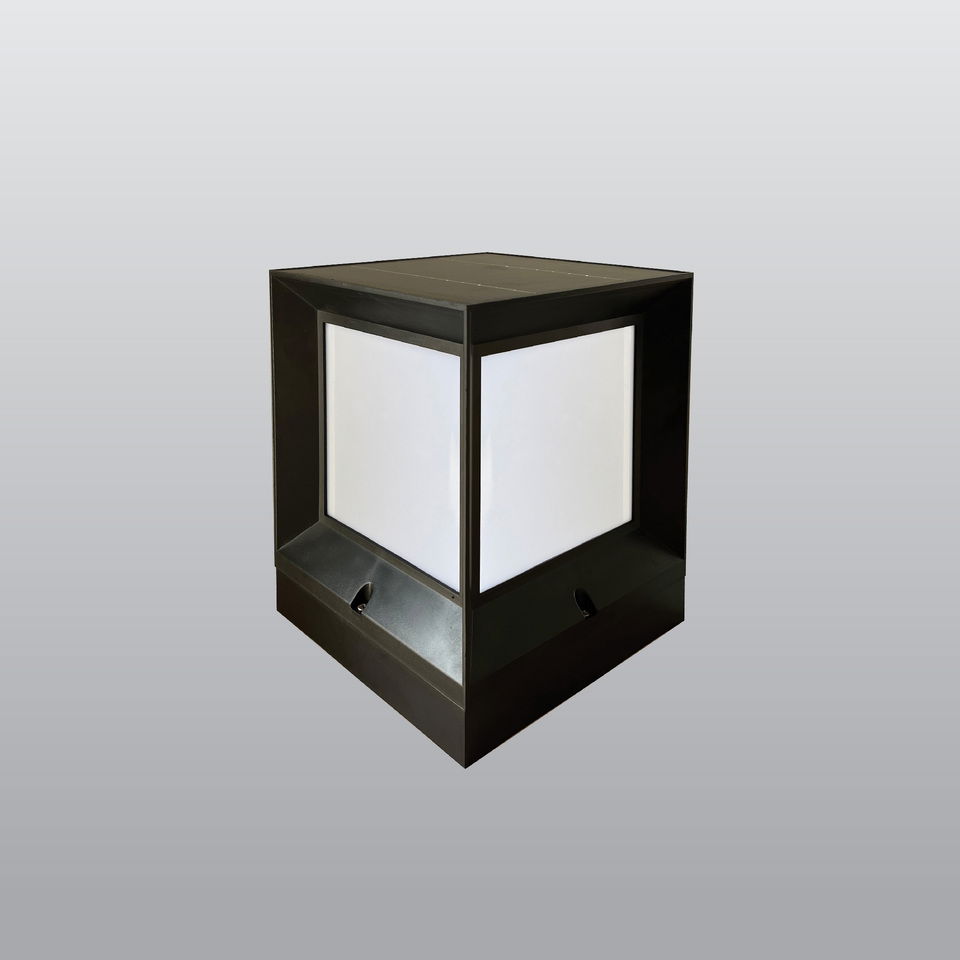 Ack Solar Led Armatürü Set Üstü 200x200X255mm 800lm 40w 3000k Ip65 Kare (10ad)