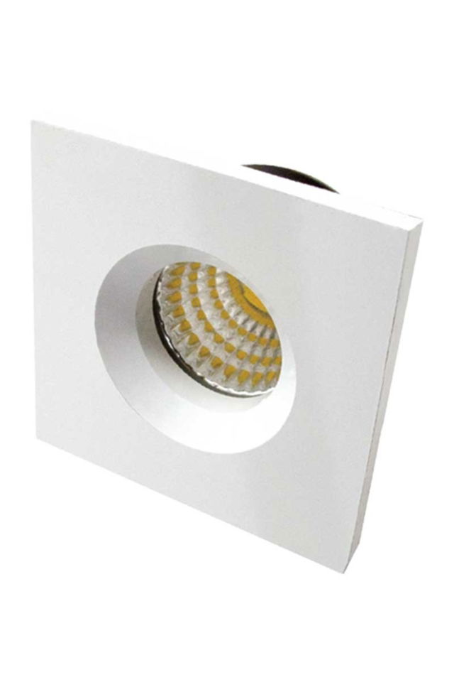 Mini Spot Kare Beyaz Kasa 6500k 3w 210lm 3cm Kesim S/A ( Parmak Spot ) (100ad)