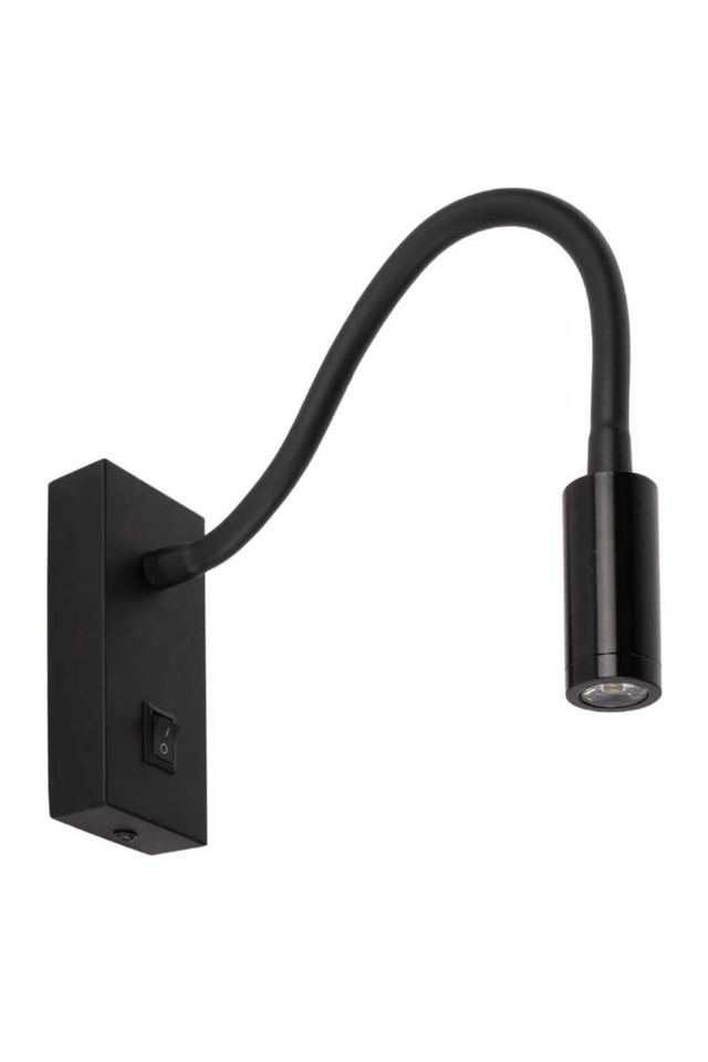 Led Duvar-Tablo-Resim Aplik 3w 3000k 110lm ( Siyah Kasa )( Baykuş-Led-Spiralli ) Anahtarlı (20ad)