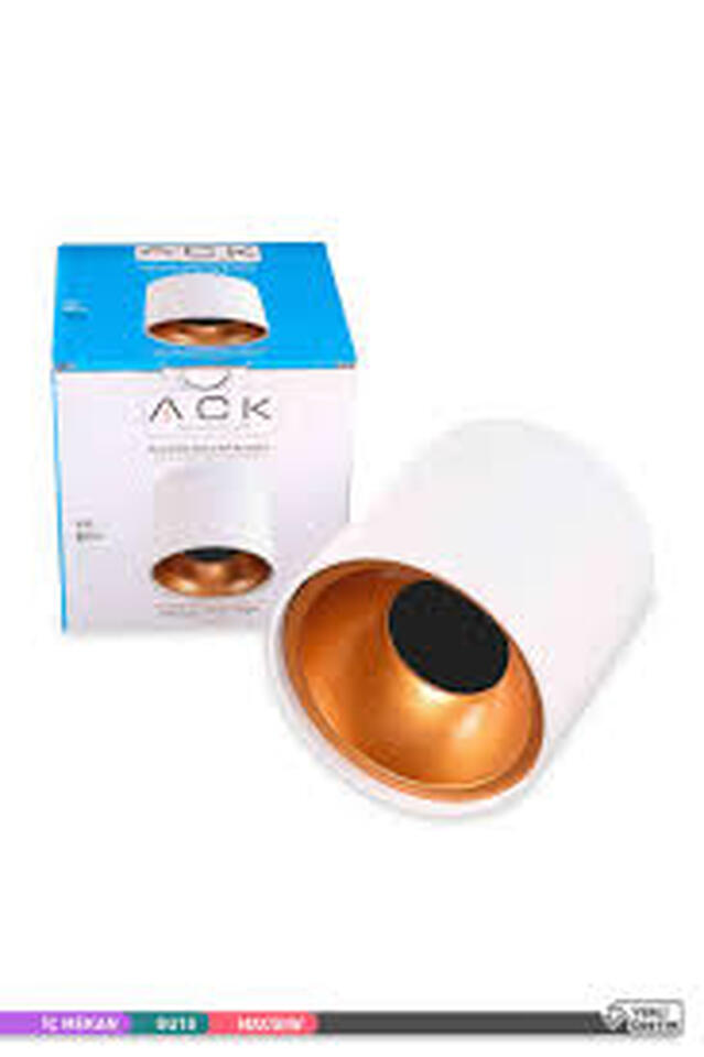 Ack Dekoratif Armatür 100x100mm Beyaz Kasa/Turuncu  Reflektör (50ad)