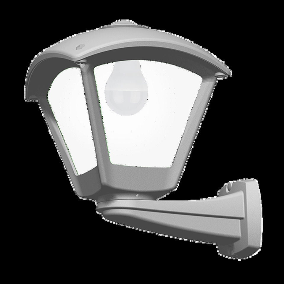 Fumagalli Bahçe Armatür Duvar Apliği E27 Ip55 305x280mm ( Gri-Şeffaf ) ( Narda/Darıo ) (1ad/12kl)
