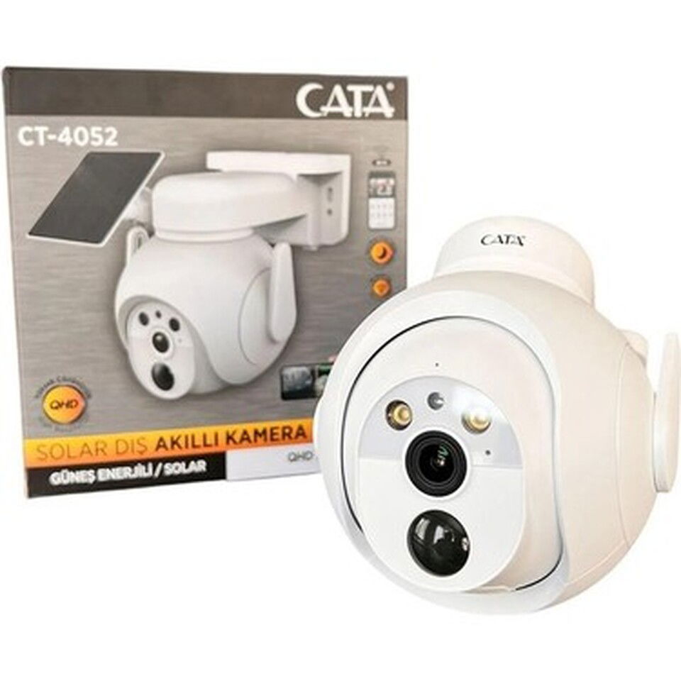 Akıllı Ip Kamera Solar Dış Mekan Wifi Full Hd 3mp 360d Ip65 Robot Harekete Duyarlı Ses Kayıt Dış Mekan(12ad)