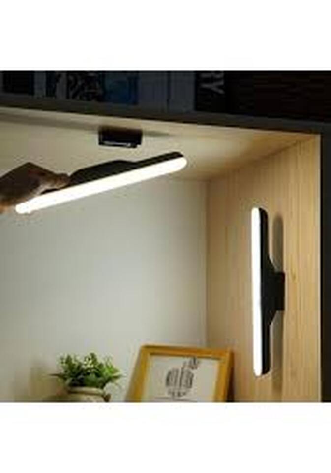 Ayna Üstü Led Şajlı Aplik 6w 280lm 6500k 3 Renk Dokunmatik 120'' 42.5x12mm( Siyah-Beyaz Kasa ) (Martı)(50ad)