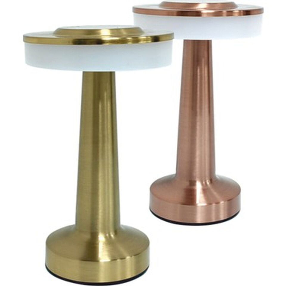 Cata Masa Lambası 3 Renk Şarjlı Gold Renk Dimmerli Tip 21x10mm (Oslo) (20ad)