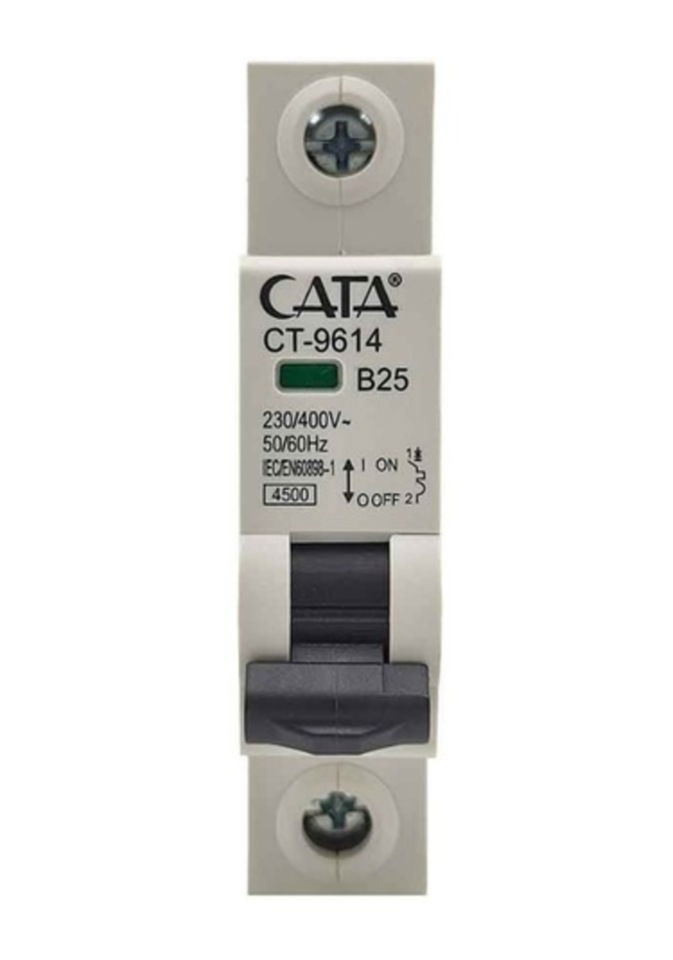 Cata Monofaze Otomatik Sigorta 1p B 25a 4.5ka (12ad/120kl) XX
