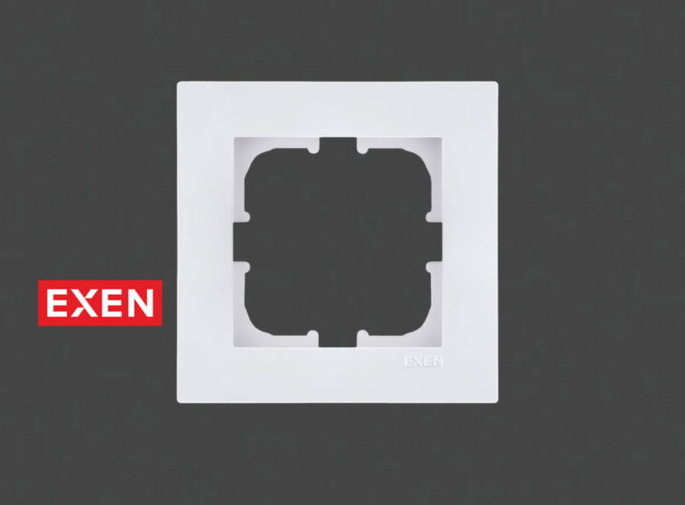 Karell Beyaz Tekli Çerçeve