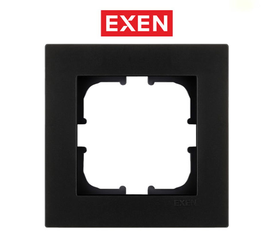 Exen Karell Metalik Siyah Tekli Çerçeve (24kt/240kl)