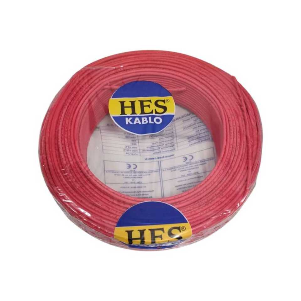 Hes Nyaf Kablo 0.75mm H Free  ( H05z1-K )   Kırmızı