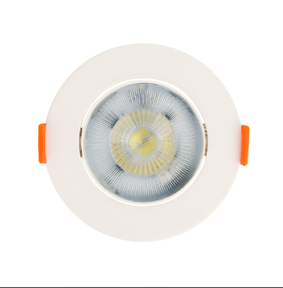 Led Spot Armatür Plastik Beyaz Kasa Cob 445lm 5w 3000k 7cm ( Nora Serisi ) (200ad)