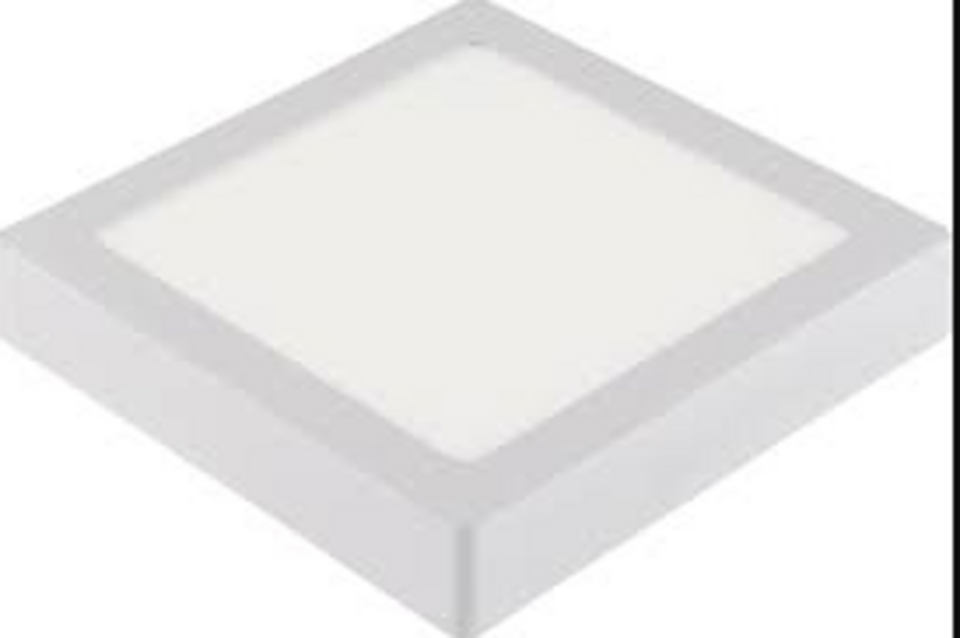 Led Panel Sıva Üstü Kare Armatür 18w 3000kl 1850lm ( Beyaz Kasa ) 18x18cm ( Selena Serisi ) (40ad )