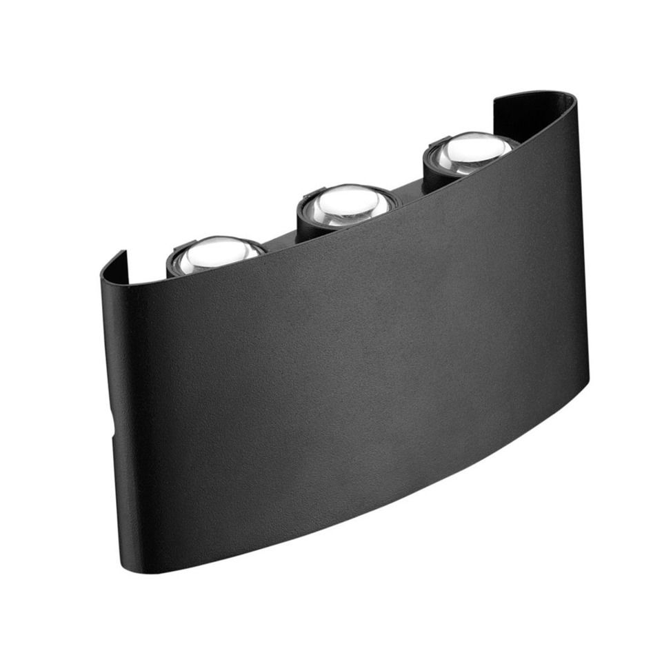 Bahçe Armatürü Duvar Aplik 4w 360lm 4000k 77x110mm Siyah IP54 ( Proton-Haiti ) 100-265v (50ad)