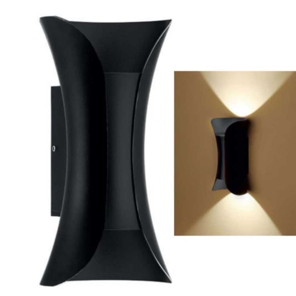 Bahçe Armatürü Duvar Aplik 10w 700lm 4000k 100x200mm Siyah IP54 ( Marvel ) 100-265v (40ad)