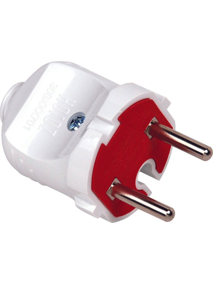 Horoz Topraklsız Erkek Fiş 10a Düz Tip ( Aksesuar )( Beyaz ) (45ad/800kl)