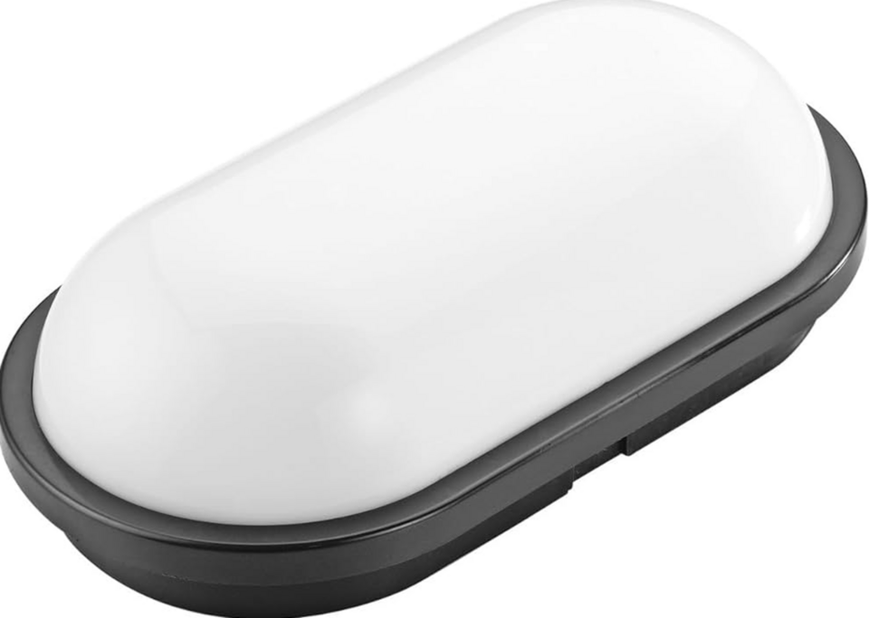 Duvar-Aplik Led 20w 4000k 2050lm 270x147mm Ip65 Oval ( Siyah Kasa ) ( Aydos ) 176-265v (20ad)