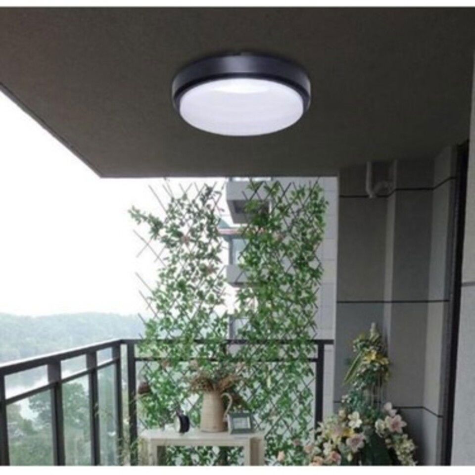 Tavan Led Armatür Yuvarlak 20w 6500k 2050lm Ip65 220x71mm ( Siyah Kasa ) ( Artos Nemliyer) (20ad)