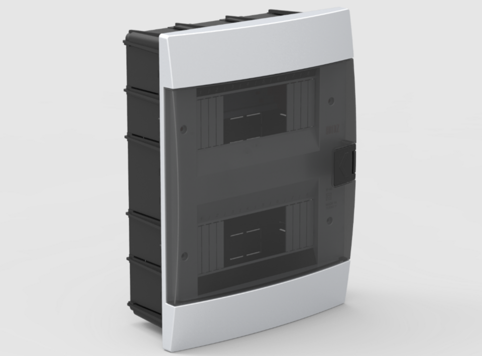 Horoz Otomat Kutusu S/A 16 Lı Halojen Free Şeffaf Kapak ( Beyaz )(12ad)